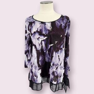 Simply Vera Wang Whimsigoth Top Size Small Fairy Grunge Purple Gothic Romantic
